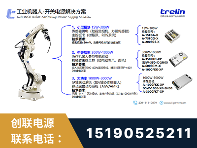 舞钢-工业机器人-开关电源解决方案